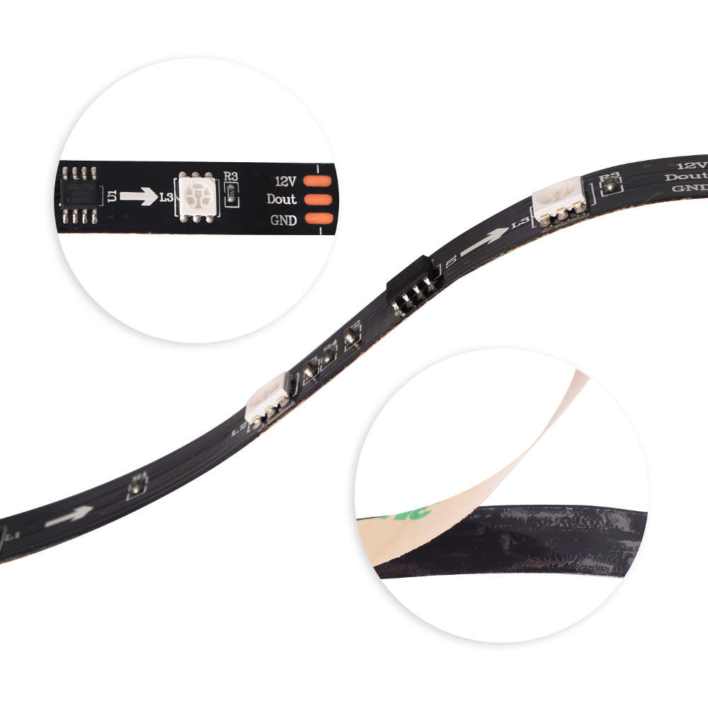 23m zestaw cyfrowy WS2811 RGB 30d/m 12V