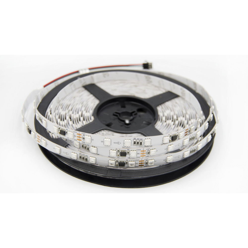 25m zestaw LED cyfrowy muzyczny RGB 14,4W 24V WS2811 60 LED/m