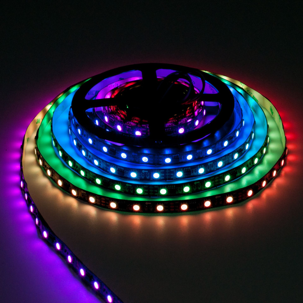 30m zestaw  LED cyfrowy muzyczny RGB 14,4W 12V WS2811 60 LED/m