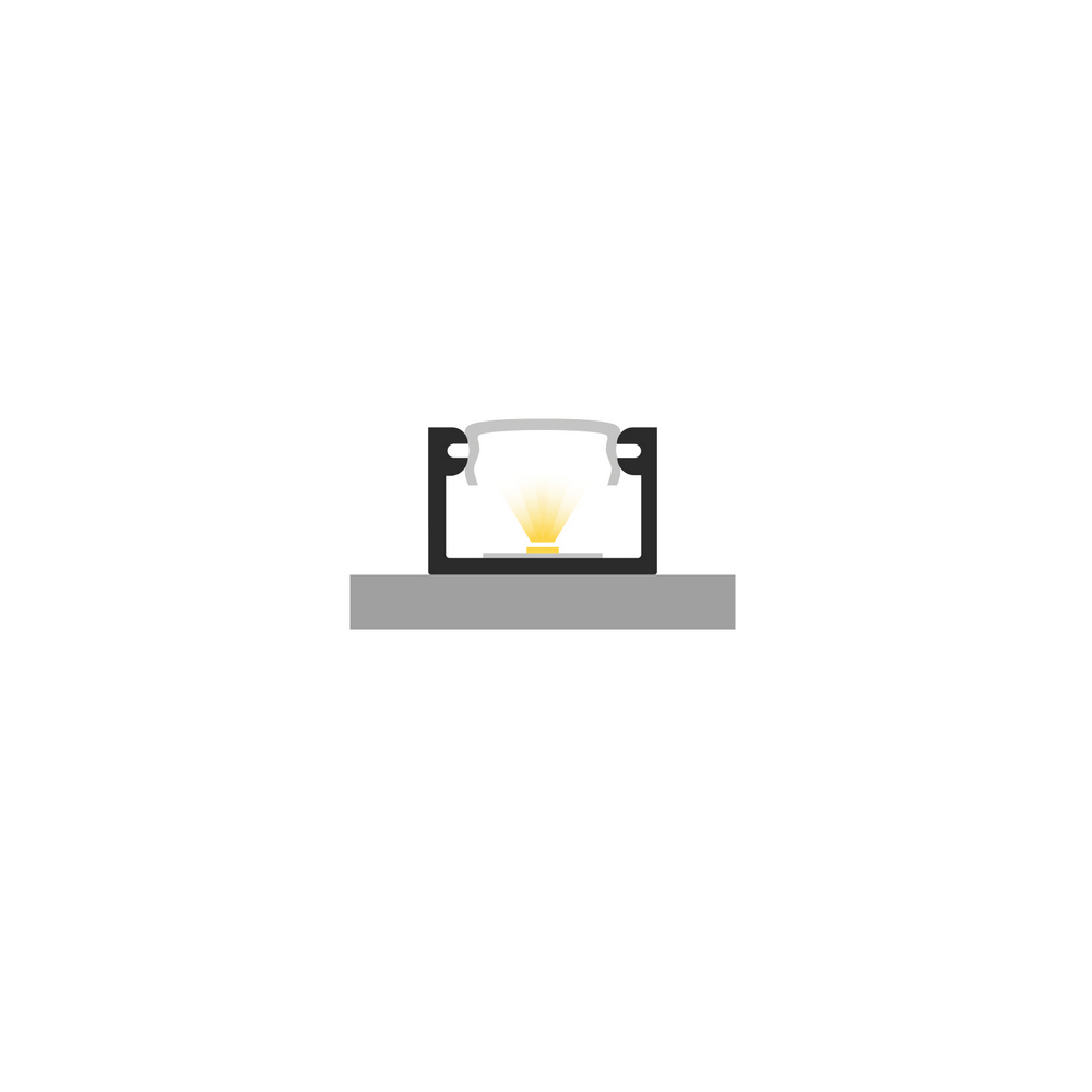 Profil LED P4-2 czarny lakierowany