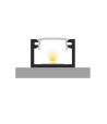 Profil LED P4-2 czarny lakierowany
