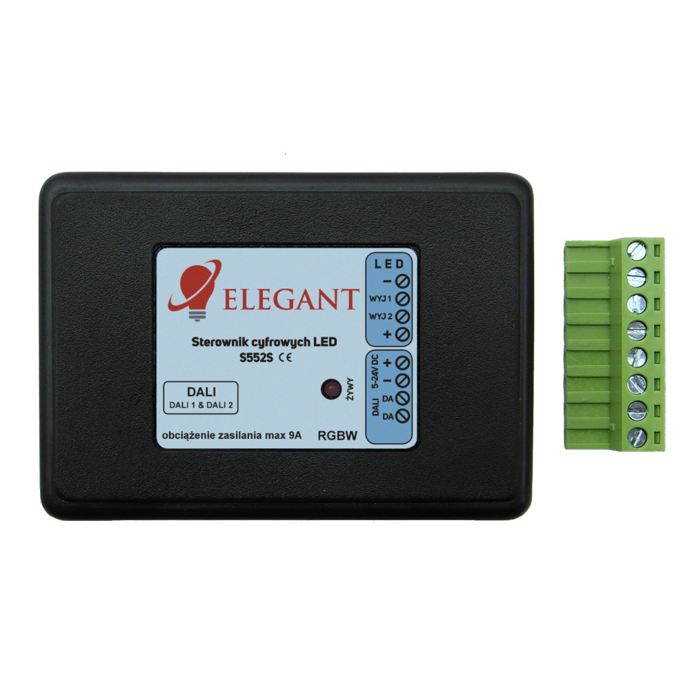 S552S 5V-24V RGBW WS2814F SK6812 Elegant sterownik cyfrowy DALI