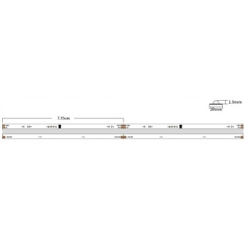 Taśma LED COB Cyfrowa neutralna 4000K 11W 24V WS2811 420 LED/m - 1 metr