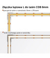 Złączka kątowa L 8mm do taśm COB 2pin