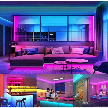 Zestaw 2,5m Taśma LED COB 840 chips 16W 24V RGB+CCT aplikacja