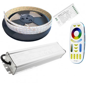 40m Zestaw Oświetlenie Elewacji LED RGB SMD5050 14,4W 24V 60 LED/m IP68 wodoodporna