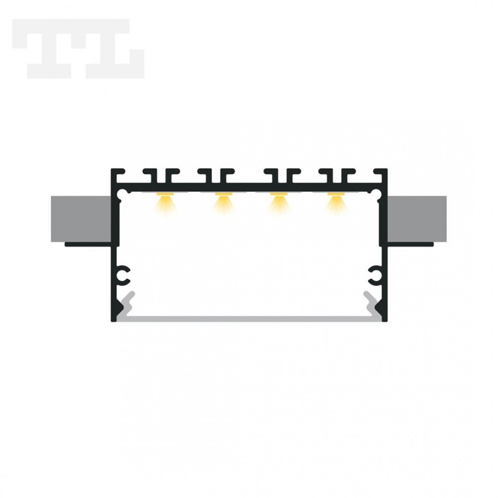 Profil LED P23-2 czarny lakierowany