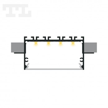 Profil LED P23-2 czarny lakierowany