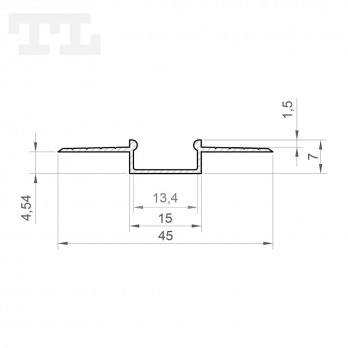 Profil LED GK6-3 biały lakierowany