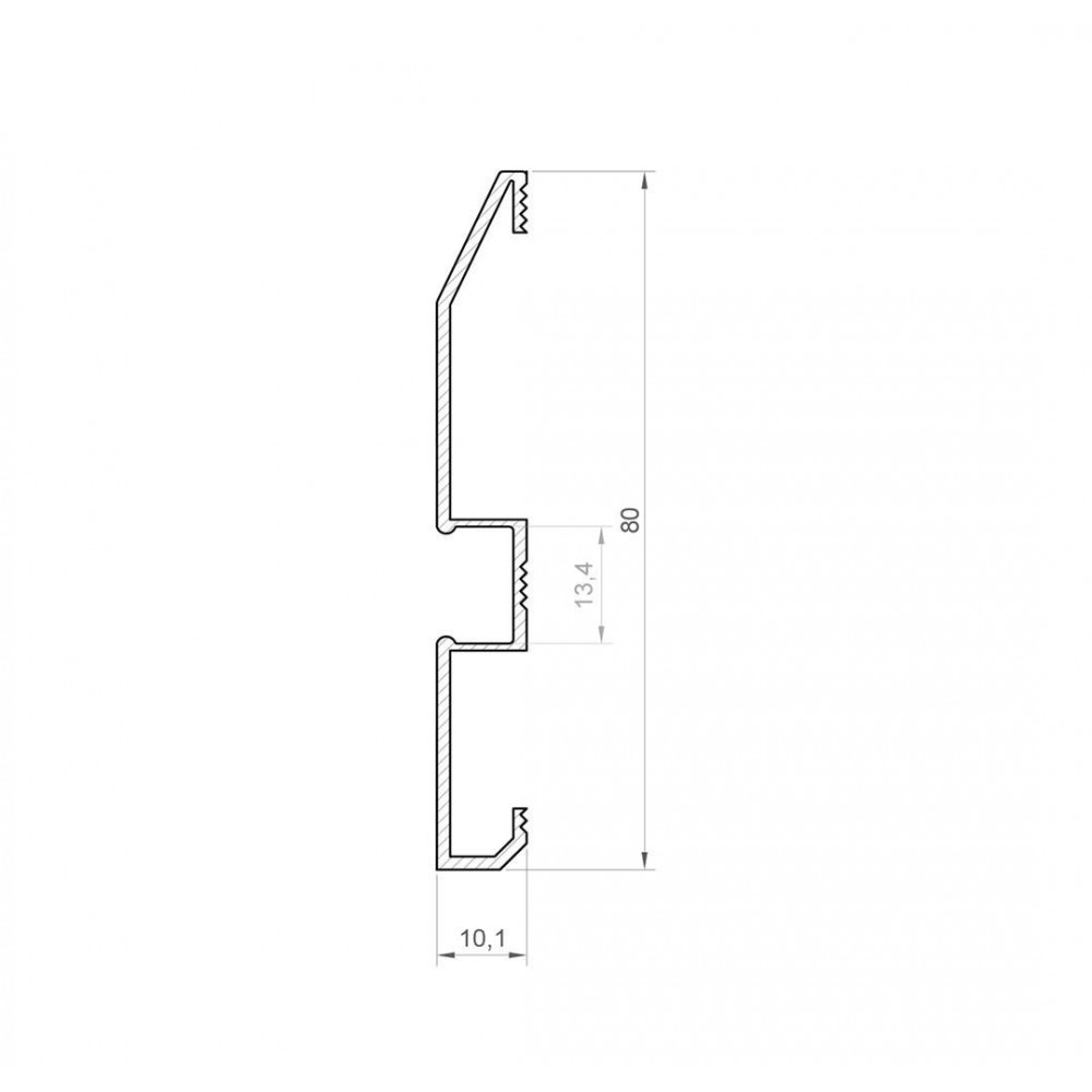 Profil LED P16-1 biały lakierowany