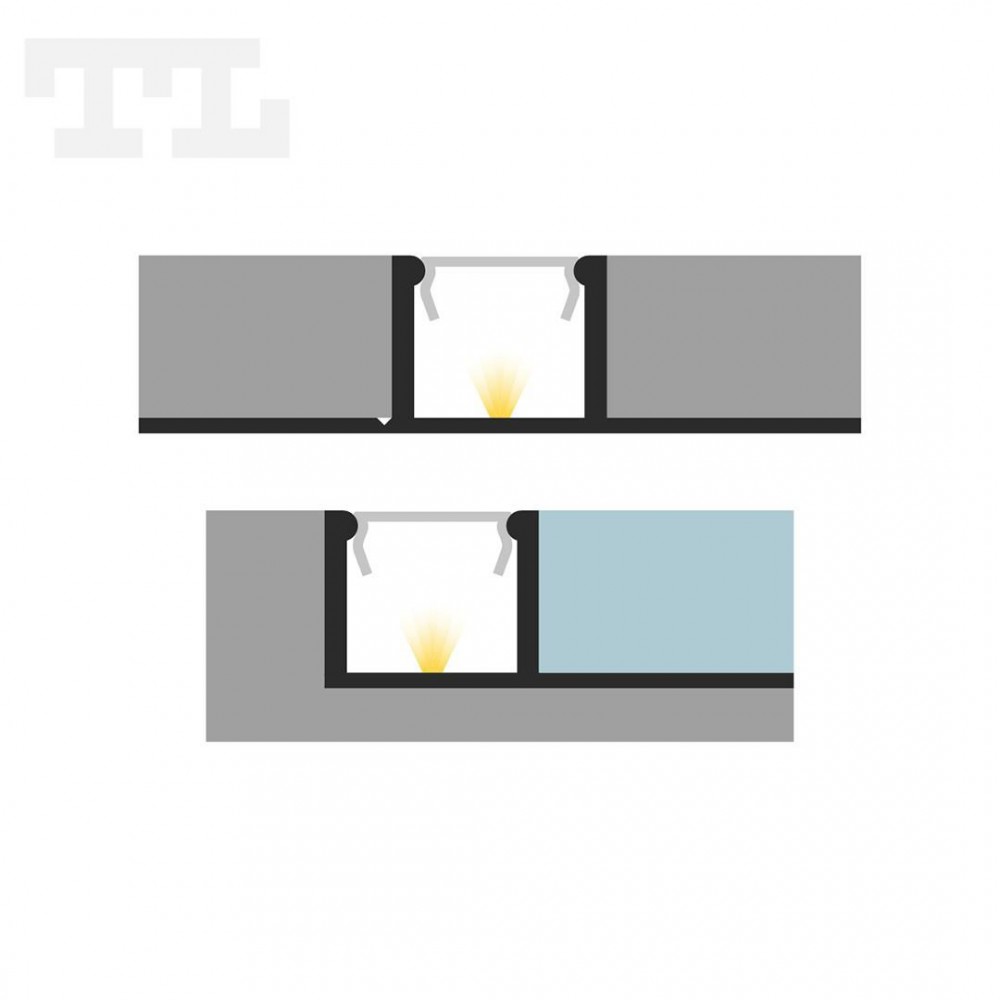 Profil LED P17-2 srebrny anodowany
