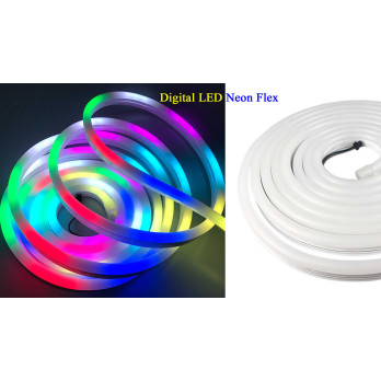 5m NEON LED flex Cyfrowy RGB 14,4W 12V WS2811 IP68