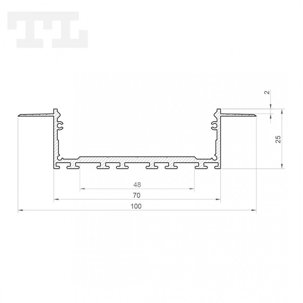 Profil LED GK27-7 biały lakierowany