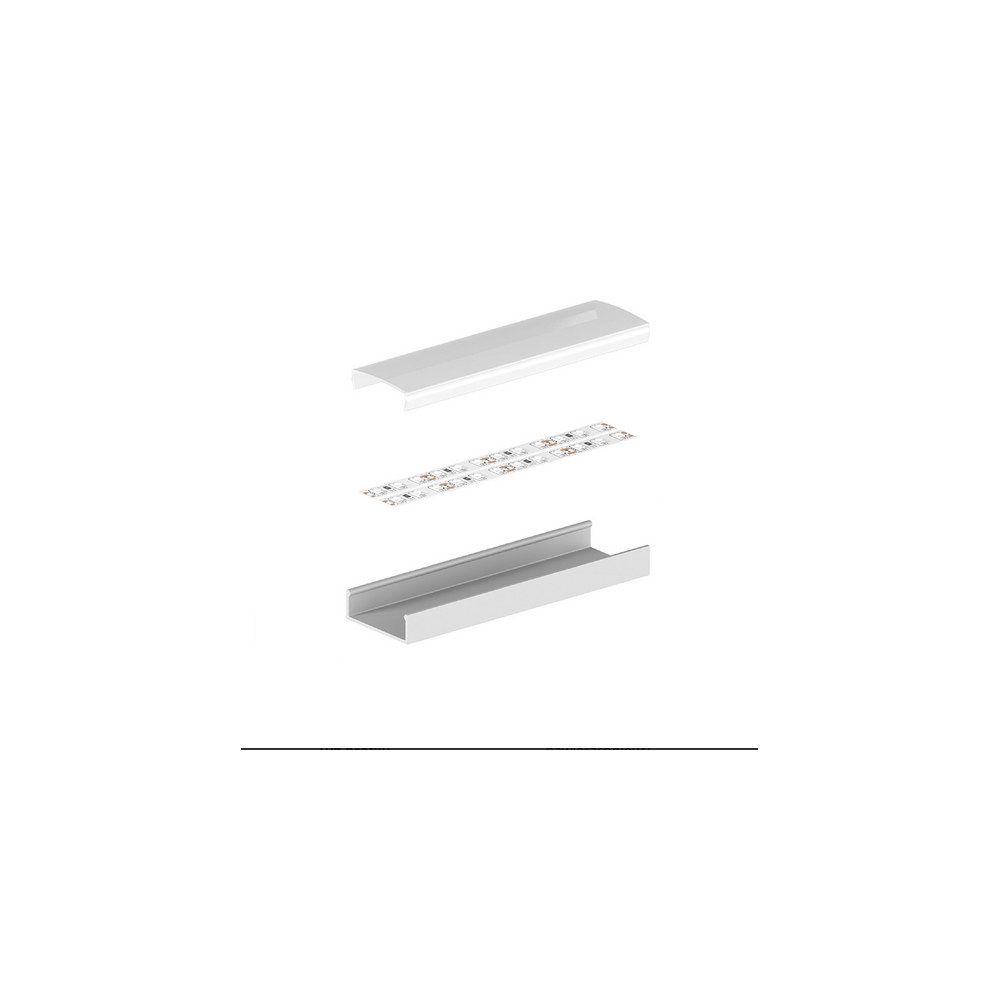 Profil LED P13-1 nawierzchniowy biały