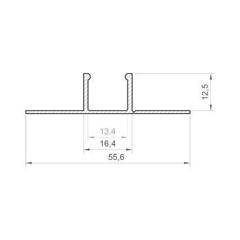 Profil P17-1 czarny lakierowany