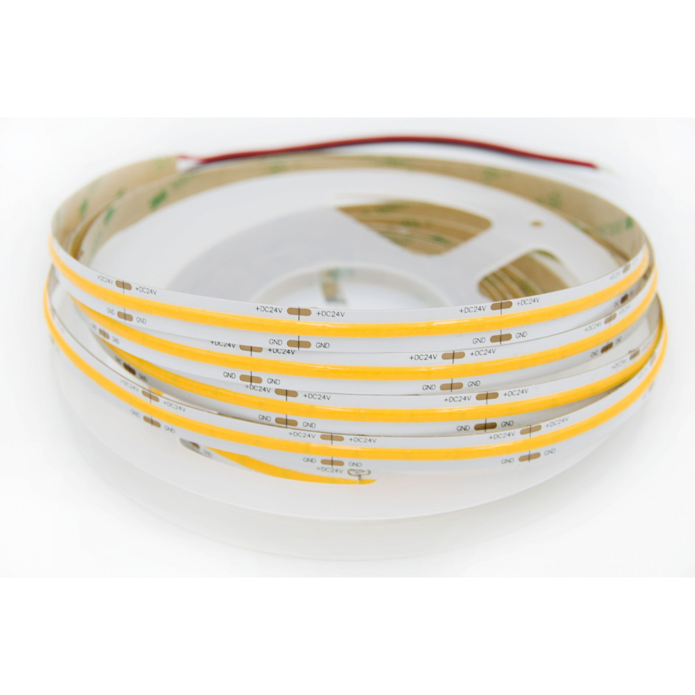 Taśma LED COB ciepła 3000K 15W 24V 528 LED/m CRI90 - 10 metrów