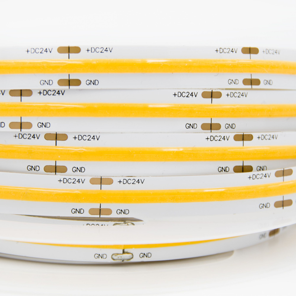 Taśma LED COB ciepła 3000K 15W 24V 528 LED/m CRI90 - 10 metrów