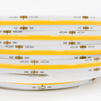 Taśma LED COB ciepła 3000K 15W 24V 528 LED/m CRI90 - 10 metrów