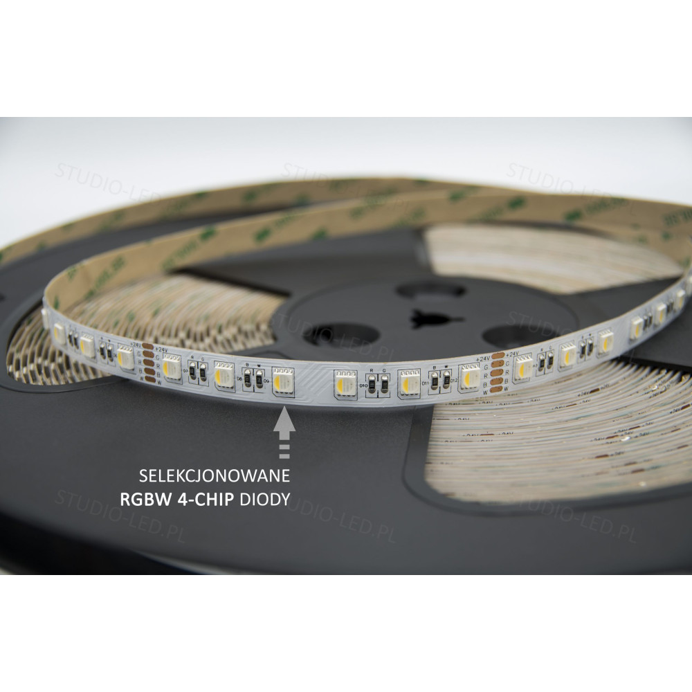Taśma LED SMD5050 RGBW+ciepły 3000K 19,2W 24V 60 LED/m CRI90 - 30 metrów