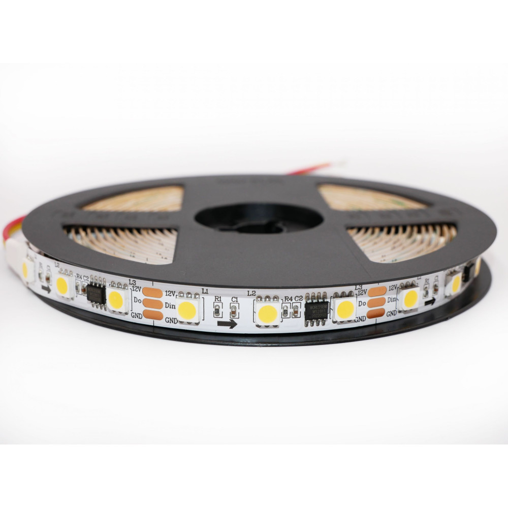 Taśma LED cyfrowa neutralna 4000K 12V WS2811 60 LED/m - 10 metrów