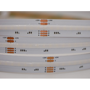 Taśma LED COB RGBW+ciepły 3000K 16W 24V 896 LED/m CRI90 - 5 metrów