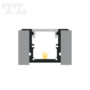 Profil LED P25-1 srebrny anodowany