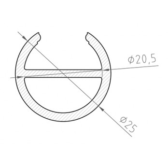 Profil LED P19-1 biały lakierowany