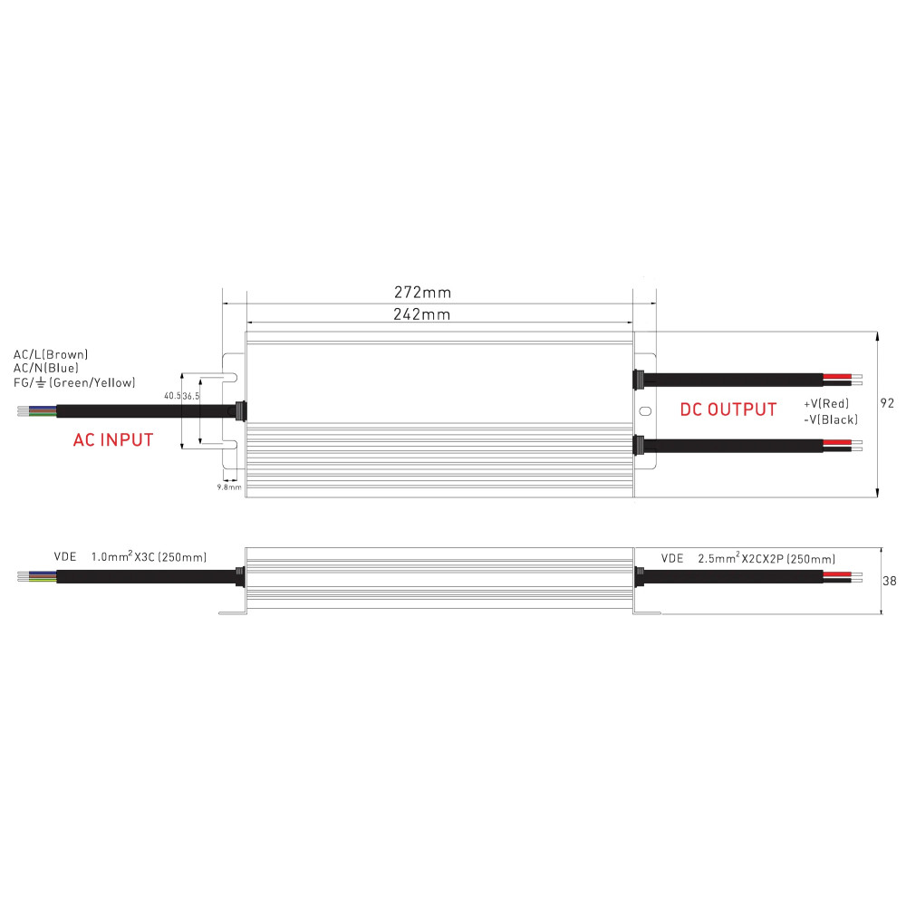 Zasilacz Led modułowy MPF 500-24V 500W 21A IP67