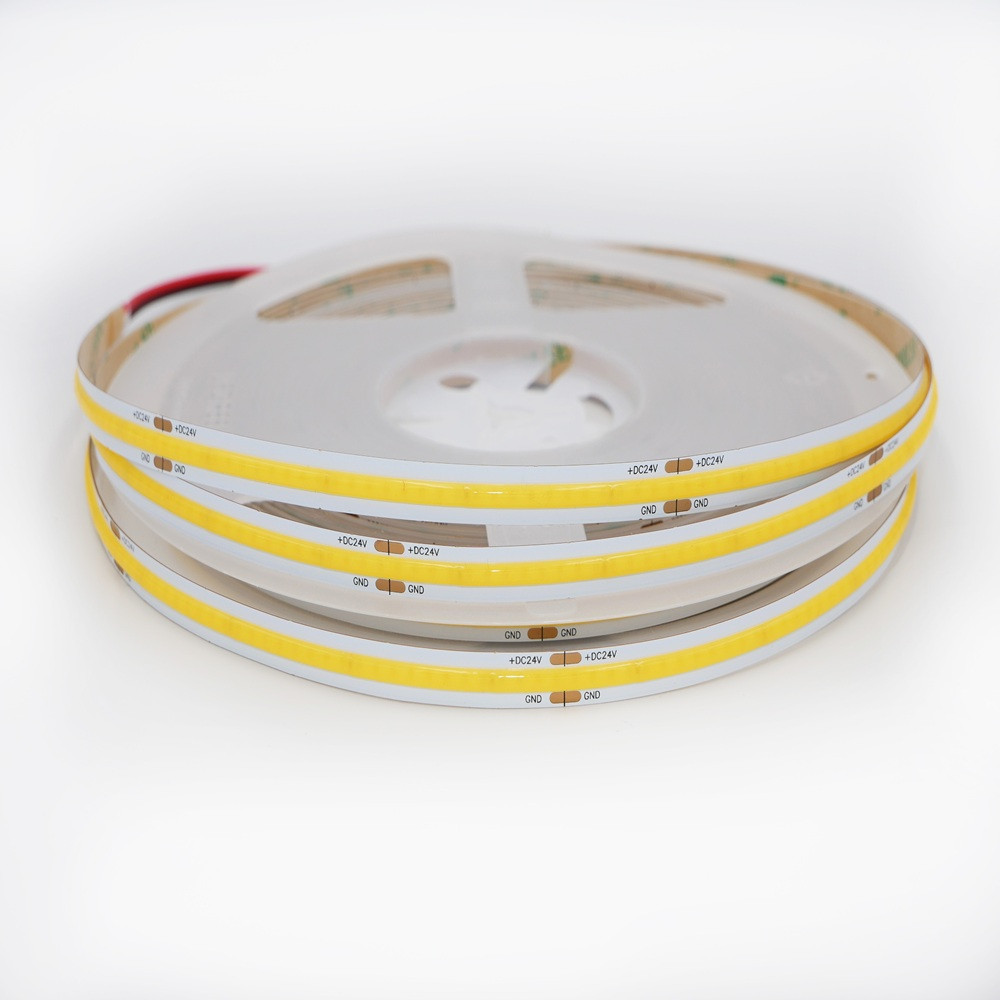 Taśma LED COB ciepła 3000K 8W 24V 320 LED/m CRI90 R2R - 10 metrów