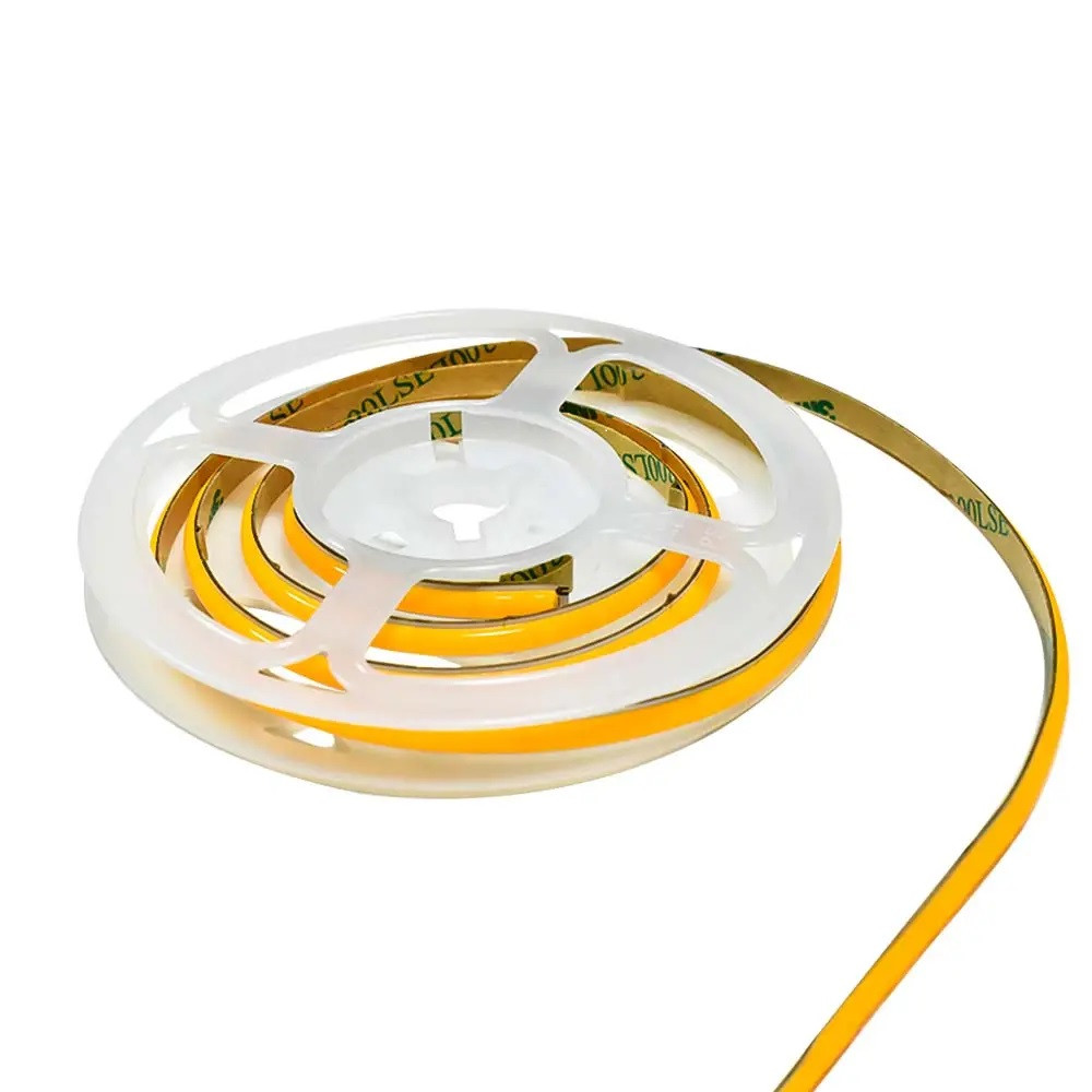 Taśma LED COB slim 5mm biały ciepły 3000K 6W 24V 504 LED/m CRI90  - 10 metrów