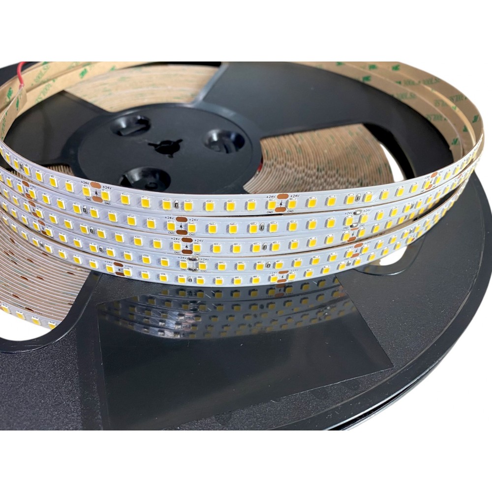 Taśma LED SMD2835 biały ciepły 3000K 6W 24V 144 LED/m IP20 - 30 metrów