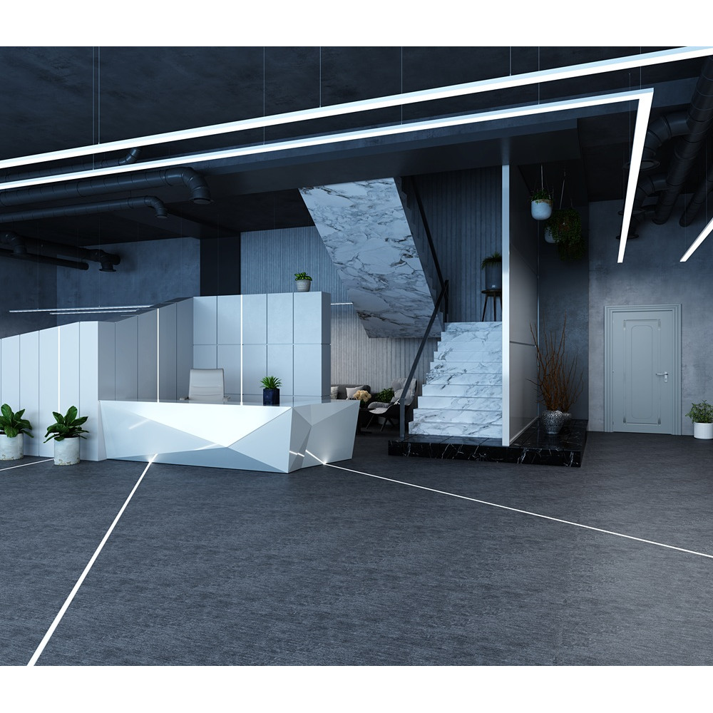 Profil LED P11-2 hermetyczny wpuszczany czarny