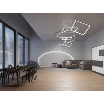 1m Profil LED P4-3 nawierzchniowy srebrny anodowany