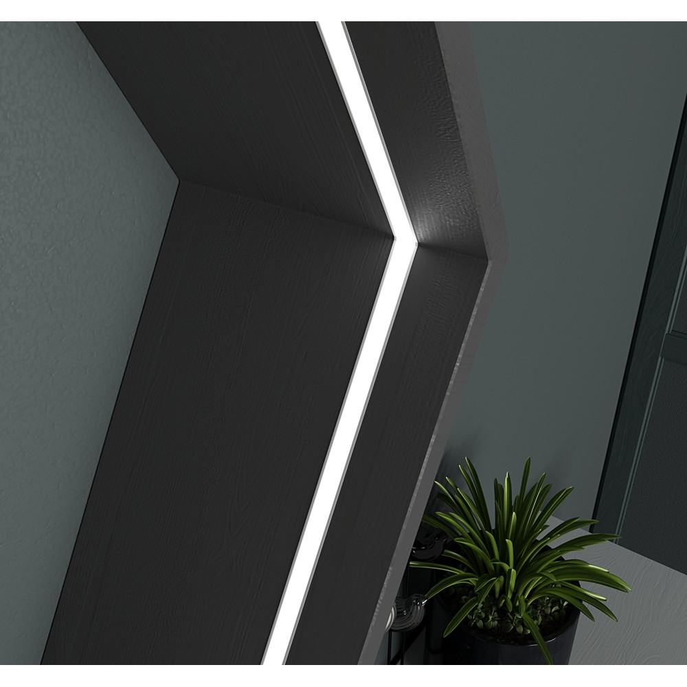 Profil LED P4-2 czarny lakierowany