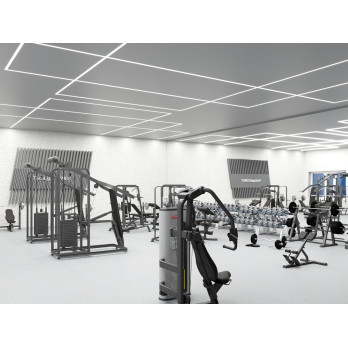 2m Profil LED GK23-7 do karton-gips wpuszczany srebrny anodowany