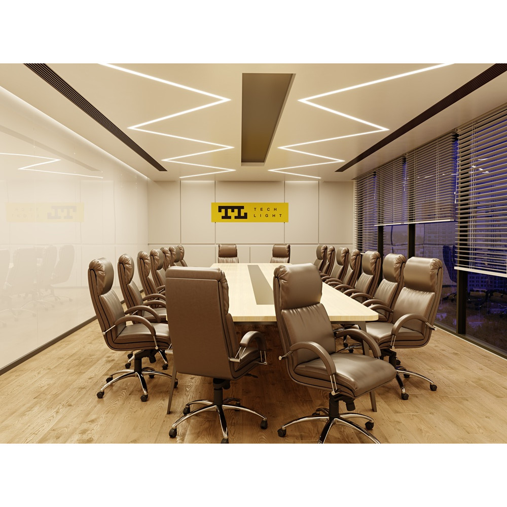 2m Profil LED P23-2 do karton-gips wpuszczany biały