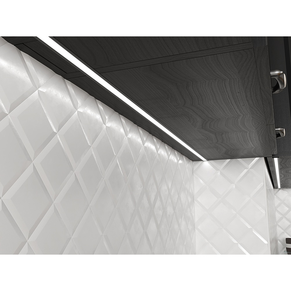 2m Profil LED P6-1 wpuszczany czarny