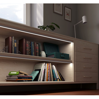 2m Profil LED P5-1 nawierzchniowy srebrny anodowany