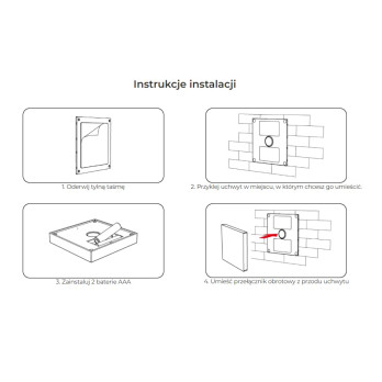 MiLight Pilot panelowy RGB / RGBW / RGB + CCT B0 czarny