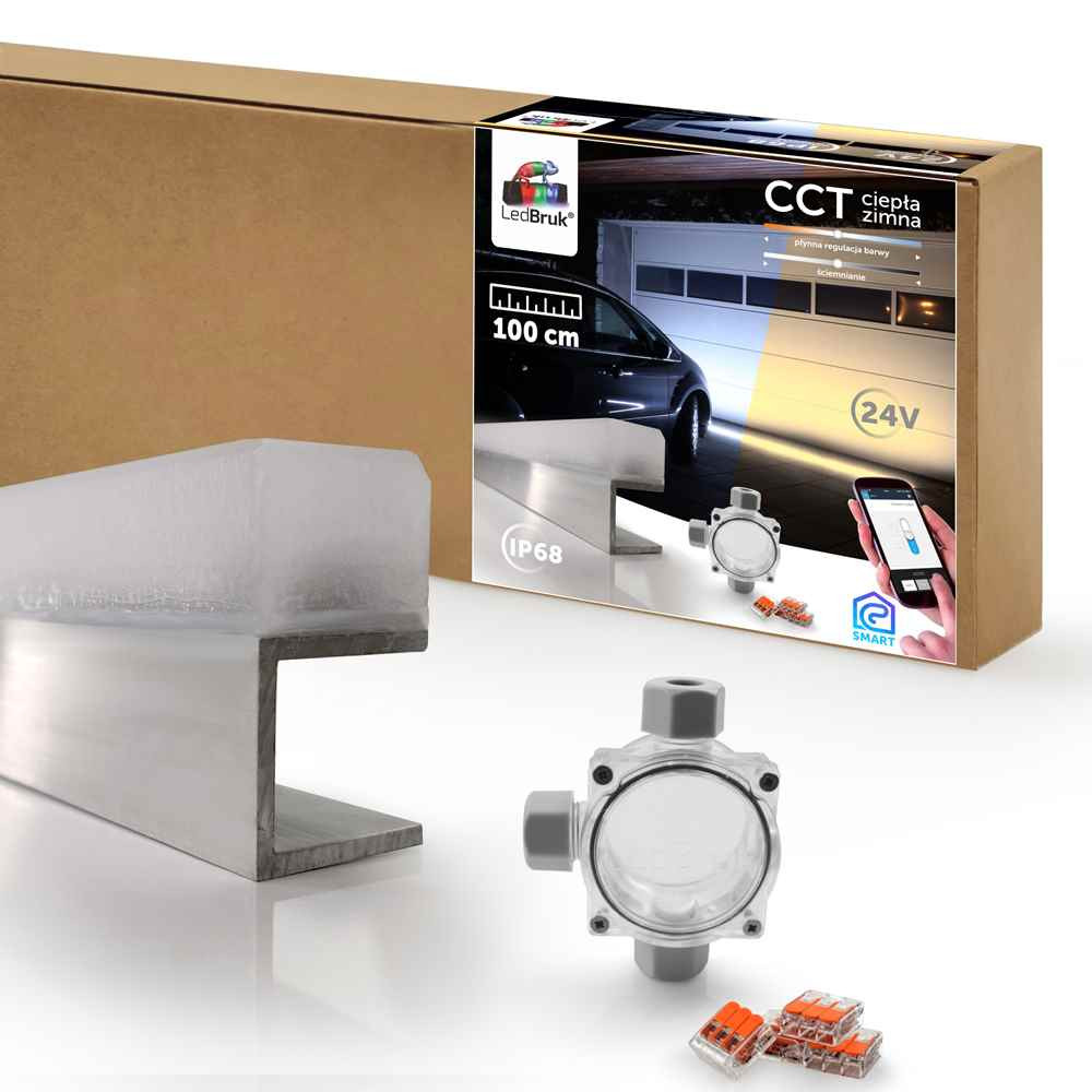 Oprawa liniowa lampa najazdowa  LedBruk Biały neutralny 100cm 24V DC IP68