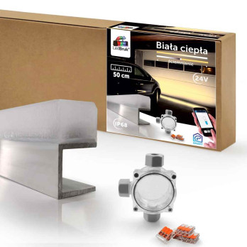 Oprawa liniowa lampa najazdowa  LedBruk Biały ciepły 50cm 24V DC IP68