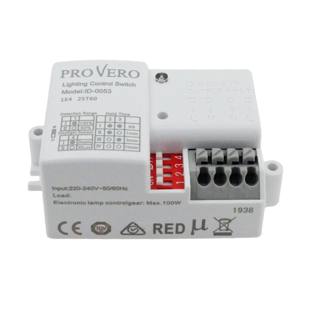 Czujnik ruchu mikrofalowy mini DIP 220-240V AC