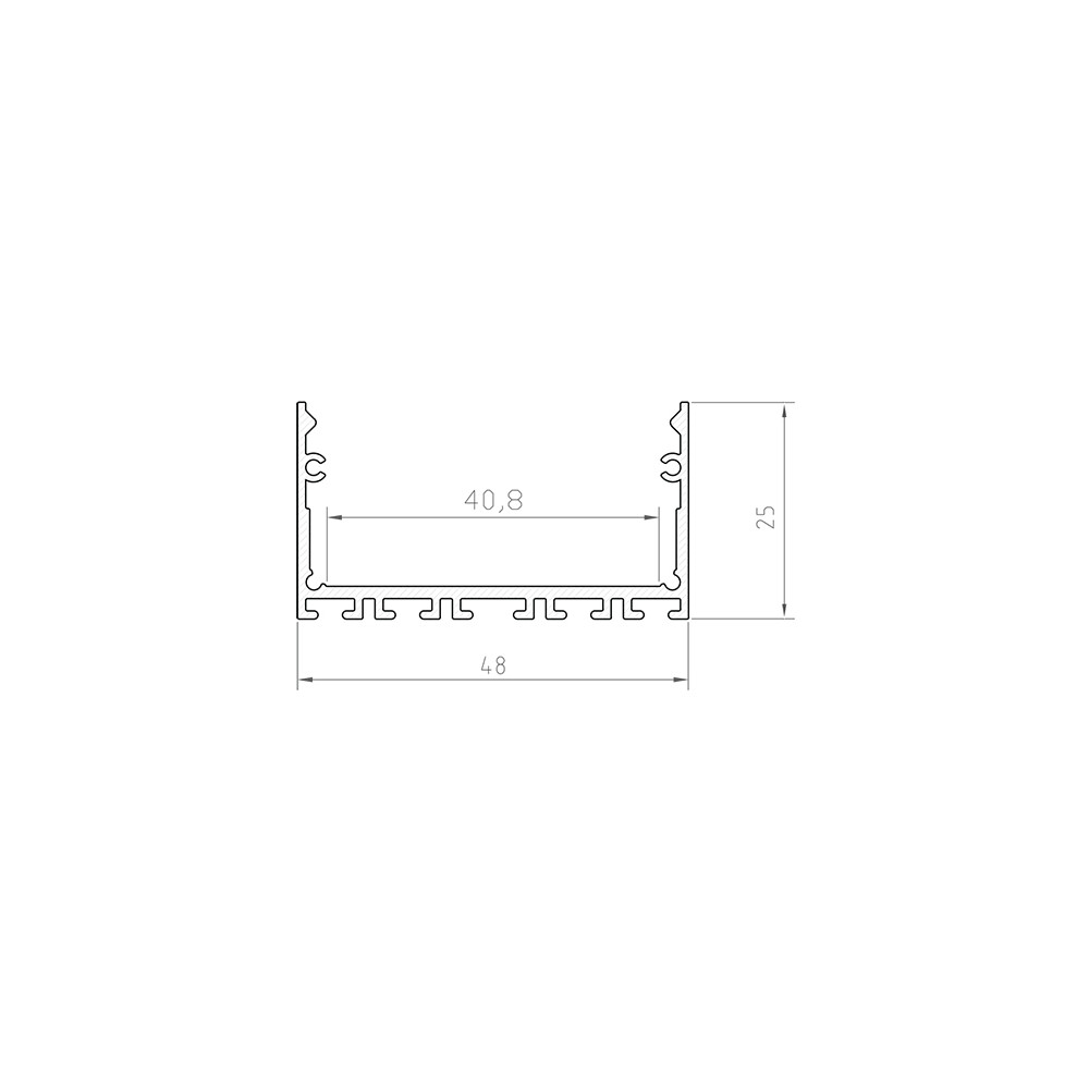 Profil LED P23-3 biały lakierowany