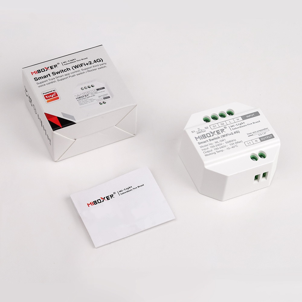 Zestaw Włącznik Wi-Fi 230V Mi-Light WL-SW1 sterowanie z TUYA plus pilot C2