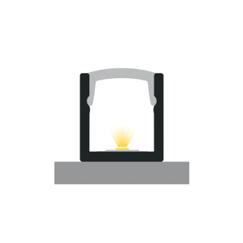 Profil LED P4-4 biały lakierowany