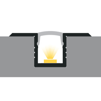 Profil LED P6-4 wpuszczany biały