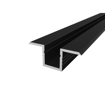 Profil LED P6-4 wpuszczany czarny