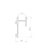 2m Profil LED GK4-2 do karton-gips biały