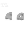 Zaślepki profilu P3-2 szare do klosza C18