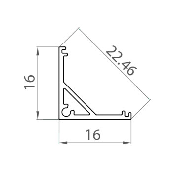 Profil LED P3-2 czarnym lakirowany